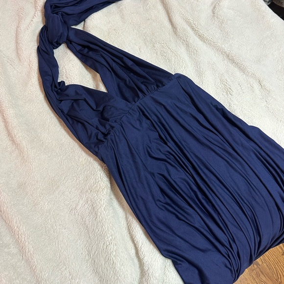 Navy Convertible Maxi Dress - Picture 4 of 6